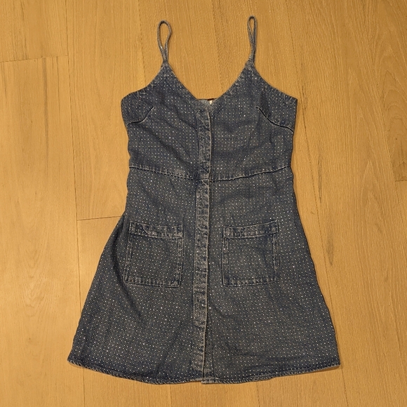 Chambray Dress with sparkles - Picture 1 of 10